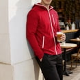 thumbnail image 7 of Hurxie UPF 50+ Fishing Shirts for Men Long Sleeve UV Sun Protection Hoodie Outdoor Hiking Running Swimming Red,2XL, 7 of 7