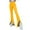 Yellow, variant on YUANGUANST Womens Dress Pants Women Split Front Flare Pant Stretchy Comfy Athletic Yoga Leggings Elegant Long Pants Office Slacks
