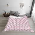 thumbnail image 6 of KLL Flamingo On Checkered Print Fleece Throw Blanket, Horizontal Fleece Bedding Cute Soft Blankets Comfy Fleece Flannel Plush Home Decor for Couch & Bed -60"x50", 6 of 9