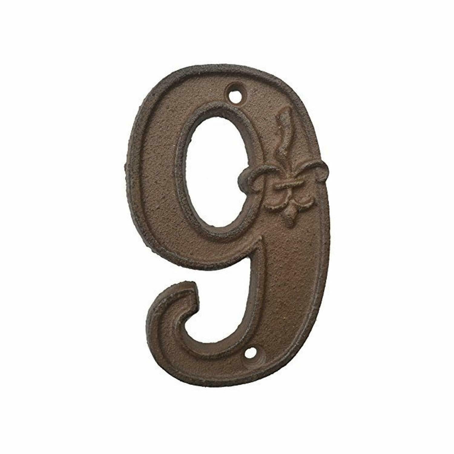 Industrial Cast Iron House Number American Style Door Numbers Address Customized Number For Home Restaurant Wall Living Room I3705202340
