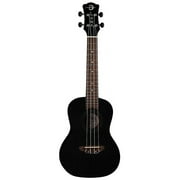 Luna Guitars, 4-String Vintage Mahogany Concert Ukulele, Black Satin UKE VMC BKS