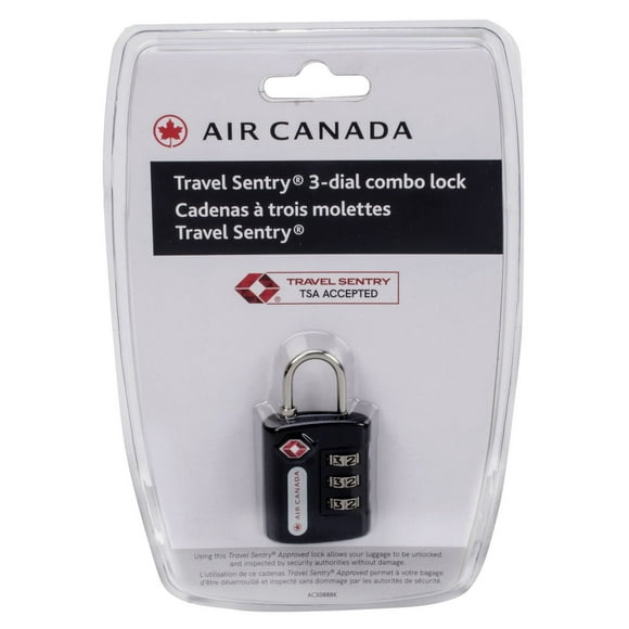 Air Canada Tsa 3-Dial Combo Lock, 3-dial