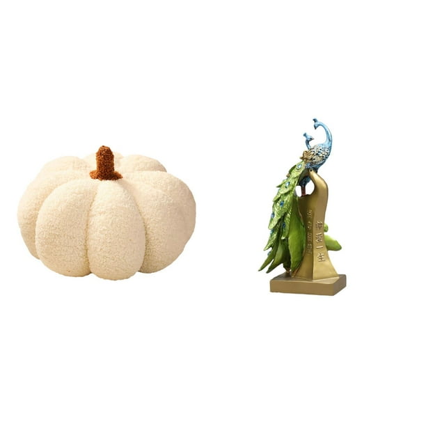 Almohadas de calabaza de Halloween,Almohadas de calabaza de Halloween Decoración del hogar Suave,Cojines de calabaza para Halloween,peluches,sofá,Figura de escritorio,Estante de estatua de