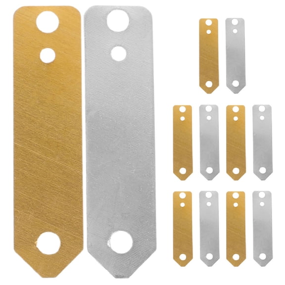 Pretyzoom 12Pcs Precision Zinc Copper for Electroplating and Science Kits