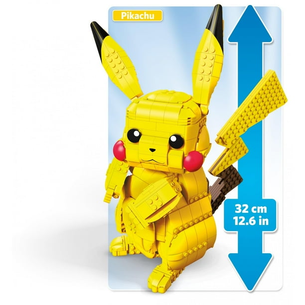 mega construx pokémon build and show pikachu evolution trio construction set