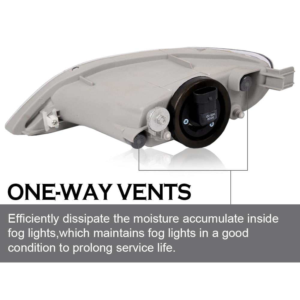 CROSSDESIGN Bumper Fog Lights Fog Lamps Fit for Toyota Camry 2002-2004/Corolla 2005-2008