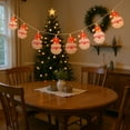 thumbnail image 4 of Christmas String Lights 59in Cute Hanging String Lights for Christmas Tree Battery Operated Indoor Holiday Lights for Xmas Party Decorations Outdoor Mantel Fireplace, 4 of 7