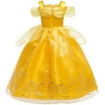 thumbnail image 5 of Belle Costumes for Girls Kids Princess Belle Dress Up Birthday Christmas Party with Accessories, 5 of 7