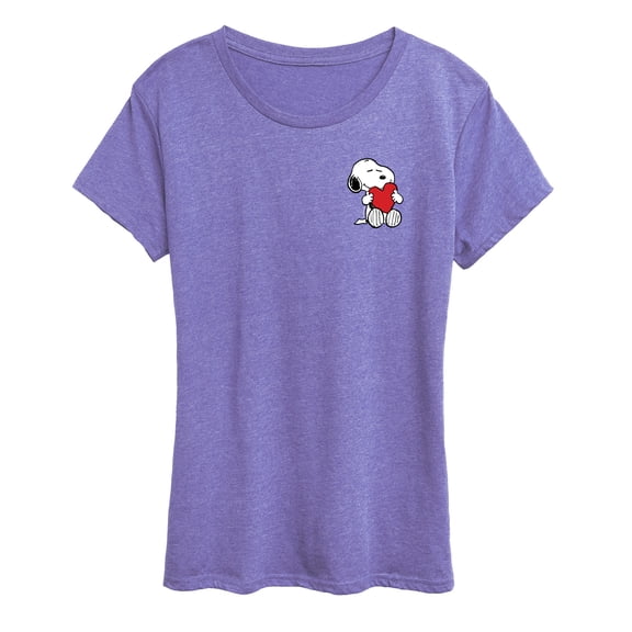 Peanuts - Valentines Hugging Heart - Women's Short Sleeve Graphic T-Shirt