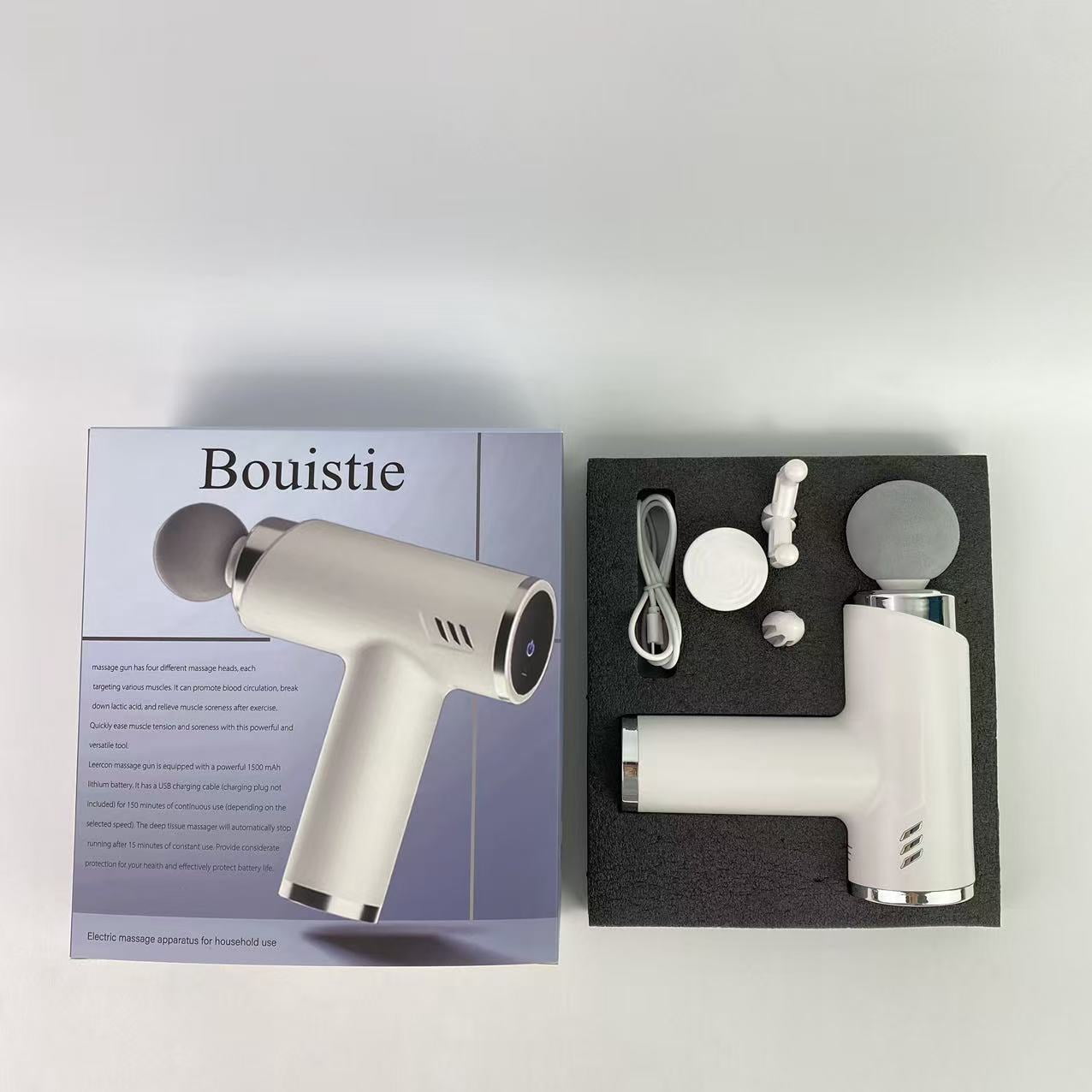 Bouistie Electric massage apparatus for household use,Massage Gun Deep Tissue, Silent Brushless Motor and Portable Massage Gun Muscle Relief and Relaxation, Relax Gift