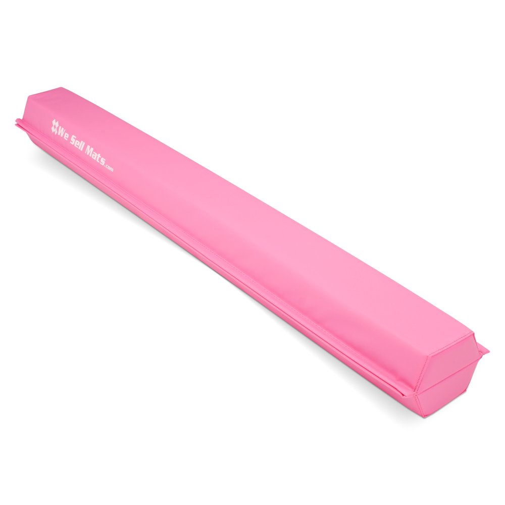 We Sell Mats 9' Folding Floor Balance Beam, Pink