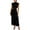 Black, variant on asddcavvf Dresses for Women Women Boho Summer Dresses 2023 Crew Neck Sleeveless Cutout Waist Casual