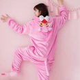 thumbnail image 2 of Pijamas de una pieza para adultos, ropa de dormir cálida de franela, mono de Cosplay de animales, disfraz para mujeres, niñas y adolescentes, rosa y dulce, 2 of 4