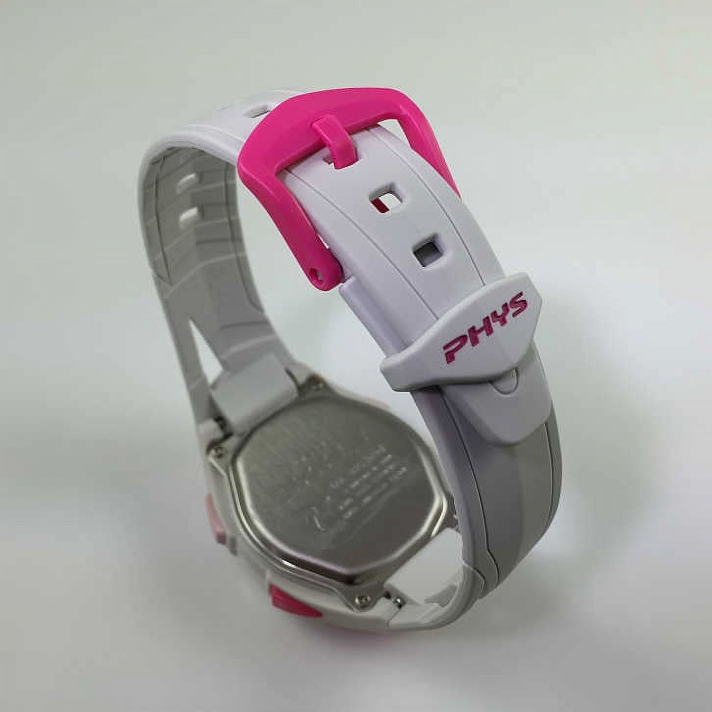 Casio Women's 60-Lap Sport Watch, White/Pink STR300-7