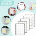 Briartw 5 PCS Low Stick Mat Sticky NonSlip Flexible Gridded Stamp Mats