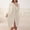 #0135-Beige, variant on Long Hooded Solid Color Hooded Bathrobe for Womens Robes Regular Wear Robe Nightgown Sleepwear