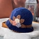 thumbnail image 1 of Gorro de otoño e invierno, gorro de lana, gorro de punto para mujer, cálido, con protección para los oídos, resistente al viento, forro polar, moda, 1 of 6