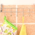 thumbnail image 3 of Steel Over The Door Hanging Hooks Rack Bath Towel HolderF Clothes G9 U5Y8, 3 of 5