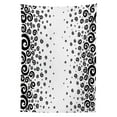 thumbnail image 3 of Ambesonne Black White Tablecloth Rectangular Table Cover, Monochrome Curly Spiral, 52"x70", Black and White, 3 of 4
