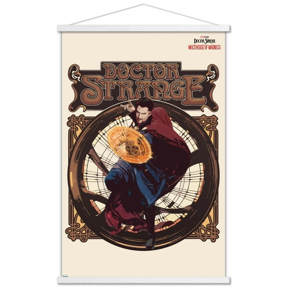 Marvel Doctor Strange in the Multiverse of Madness - Solo Wall Poster with Wooden Magnetic Frame, 22.375" x 34"