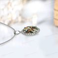 thumbnail image 2 of Pendentif Améthyste Verte pour Femmes Forme Ovale Verte Nacklace, 2 of 2