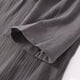 thumbnail image 4 of Bata de baño informal de verano para hombre, de manga larga, con cuello en V, fina y transpirable, con bolsillos y pantalones de poliéster, 4 of 6