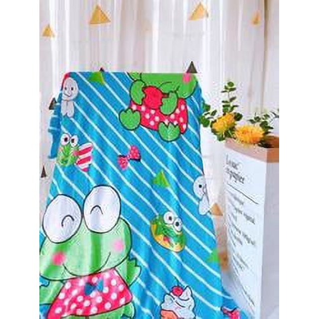 Sanrio helloed a kitty lindo dibujos animados franela bebé siesta aire acondicionado habitación cubierta manta doble cara sofá edredón