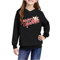 thumbnail image 4 of Lorytime Girls Sweatshirts with Hoods Unisex Merry Christmas Sweatshirt Long Sleeve Pullover Drop Shoulder Festive Tops, 4 of 4