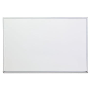 36 in. x 24 in. Satin Finished Aluminum Frame Melamine Dry Erase Board