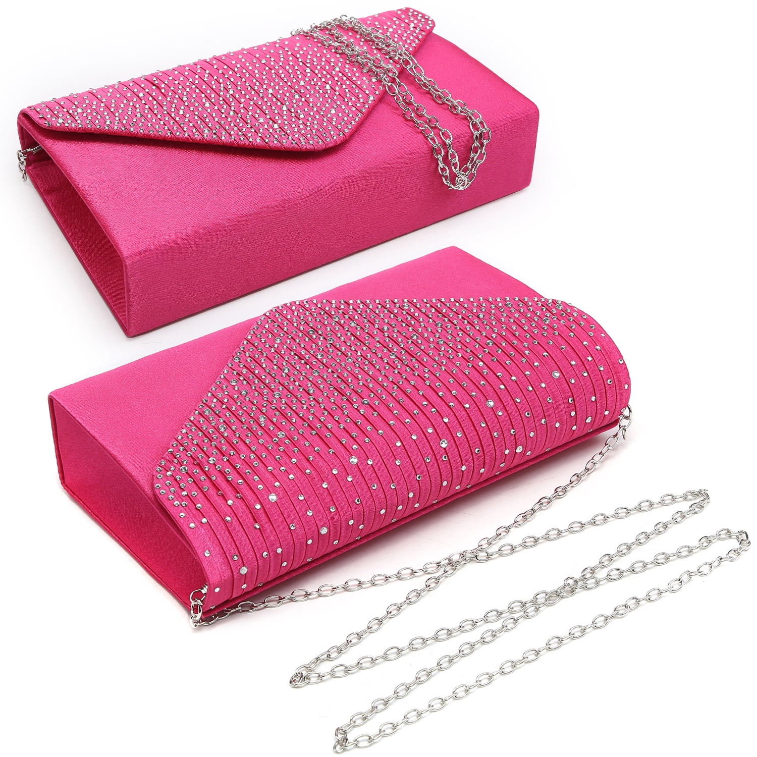 Dasein Women's Evening Bags Envelope Handbag Party Prom Clutch Purse Shoulder Cross Body Bag