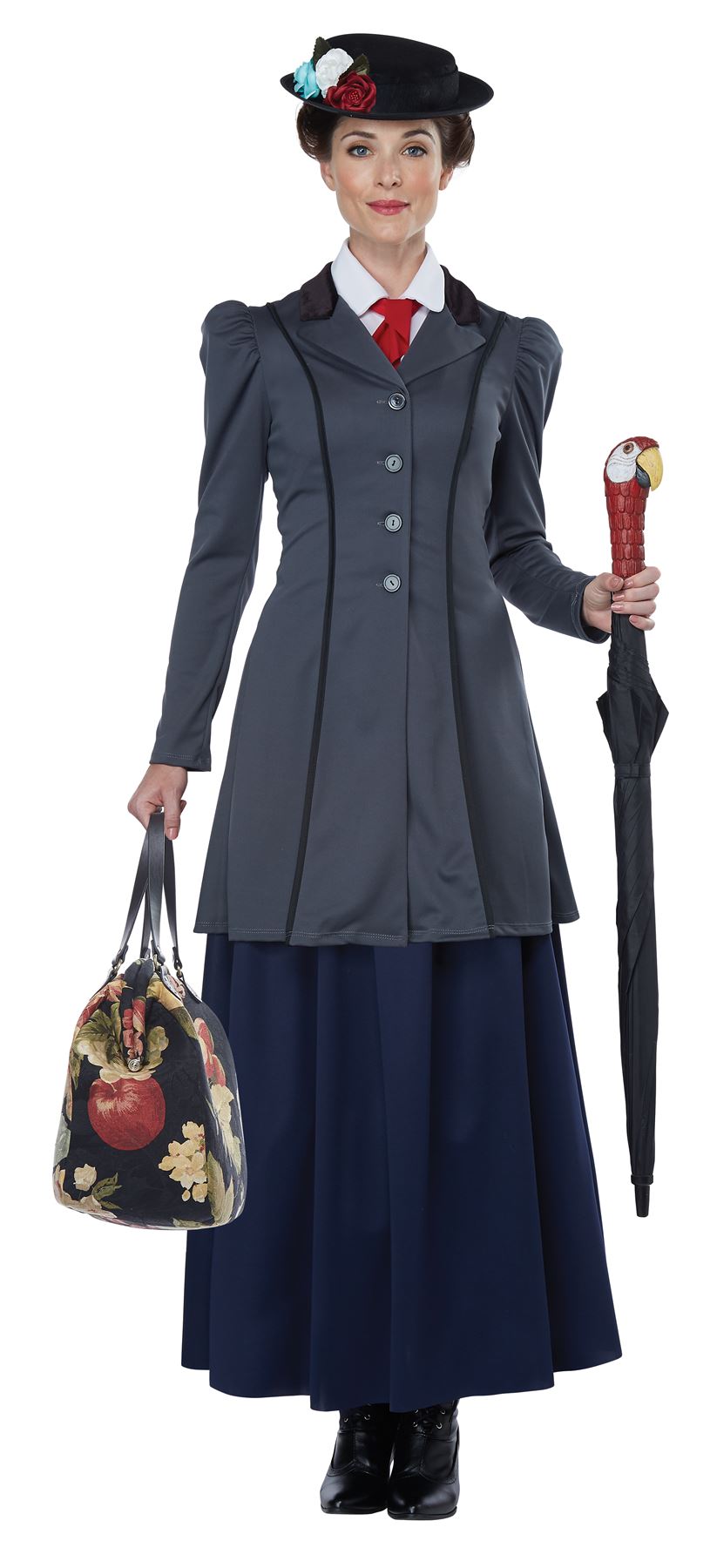 Womens English Nanny Mary Poppins Costume Size Large 10-12 - Walmart.com