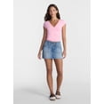 thumbnail image 2 of No Boundaries Three Button Mini Skort, Women's Sizes 00-20, 2 of 5