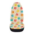 thumbnail image 3 of Uourmeti Front Car Seat Cover Non Slip Seat Covers for Cars Polyester Fabric Full Surround, Suitable for SUVs Vehicle, Paw Print Pattern, 3 of 6