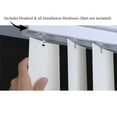 thumbnail image 4 of Vertical Blinds Replacement Headrail Track, Left Stack, and Control Type - Complete with Metal Brackets and Hardware, Inside Mount - (93 Inches), 4 of 10