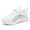 White, variant on lnmuld Children's Fashion Mesh Lace Up Sneakers Color Matching Casual Comfortable Running Shoes Size:8-9 Years