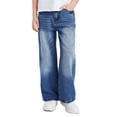 thumbnail image 2 of Gubotare Baggy Jeans for Teens Trendy Little Boys Jeans,Strechy Denim Soft Slim Pants Size 9-10 (Blue,9-10 Years), 2 of 5