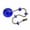 Blue, variant on 12in Climbing Rope with Disc Tree Swing Seat Set, Outdoor Hanging Play Equipment for Backyard Activities, Durable Backyard Fun Set for Family Use, Blue