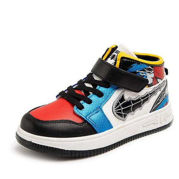 Spiderman Kids Sneakers Chaussures de basket-ball souples Casual de haute qualité