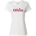 thumbnail image 3 of Inktastic Ohio in Red Text with Heart Women's T-Shirt, 3 of 5