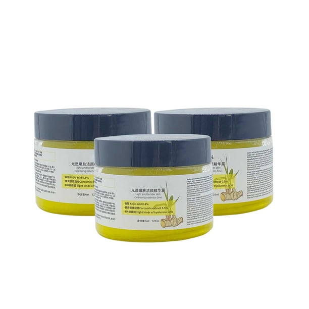 Limpiador facial limpiador facial 120 ml Almohadilla limpiadora de kójico, Almohadilla de algodón limpiadora, Piel radiante y suave, Limpia y exfolia, Desmaquillaje, Piel nutritiva (Compre 2 y ahorre