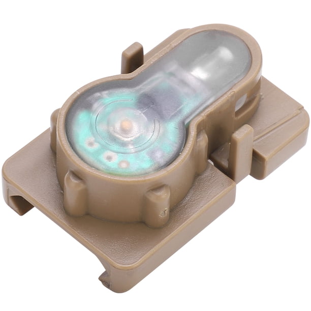 Lámpara De Señal De Casco, Mini Lámpara De Supervivencia Portátil Lámpara De Supervivencia De Casco De Nailon Estable Para Equipo Al Aire Libre Para Actividades Al Aire Libre OTVIAP Color Barro Base Luz Blanca