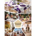 thumbnail image 5 of Purple Polka Dots Table Cloth, Waterproof Tablecloth for Square Tables, Modern Abstract Art Reusable Washable Fabric Table Cover for Restaurant Kitchen Dining Tables 60"x60" Geometric, 5 of 9