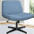 thumbnail image 5 of Neo Chair Criss Cross Legged Adults High Density Sponge Padded Home Office Desk Chair, Blue, 5 of 8