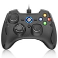 thumbnail image 2 of EasySMX Wired PC Game Controller Joystick for PS3, PC Windows, with Dual-Vibration Turbo Trigger Buttons, Black, 2 of 9