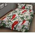 thumbnail image 2 of Juego de Cama Colcha Chili Leaves Flower Pattern, 2 of 5
