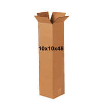 10x10x48 (200 lb strength) | SINGLE CARDBOARD BOX | TALL