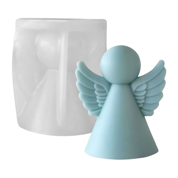 JDH 2PCS 3D Little Angels Shape Candle Silicone Molds DIY Craft Molds for Making Resin Pillar Aromatherapy Candles Wax Soap Desktop Home Decoration