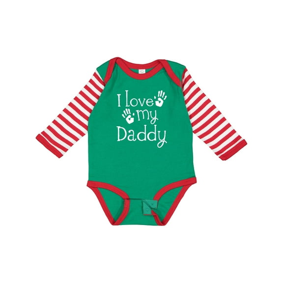 Inktastic I Love My Daddy Fathers Day Boys or Girls Long Sleeve Baby Bodysuit