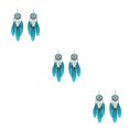 thumbnail image 2 of Qarigey Pendientes de borla para mujer, colgantes de oreja bohemios para mujeres y niñas Type1 NO1, 2 of 6