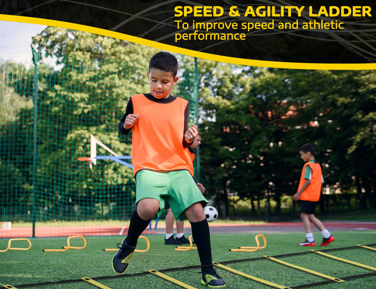 Blue Dot Trading Speed Agility Soccer/Football/Basketball Track Hurdle Training Set of 6 